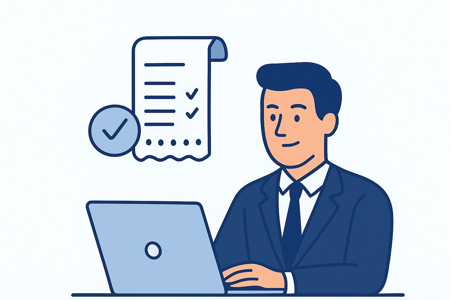 Infographic image: Corporate Expense Management Solutions (illustration)